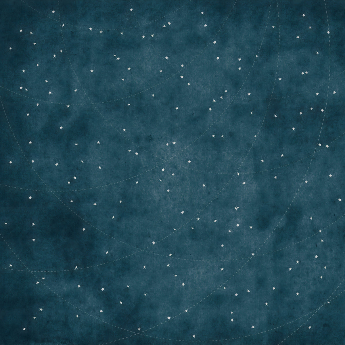 Starry Map - Midnight Blue Wall Mural
