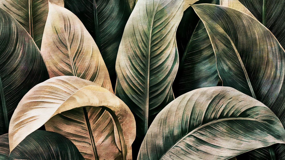 Lush Forest Botanical Study Wall Mural