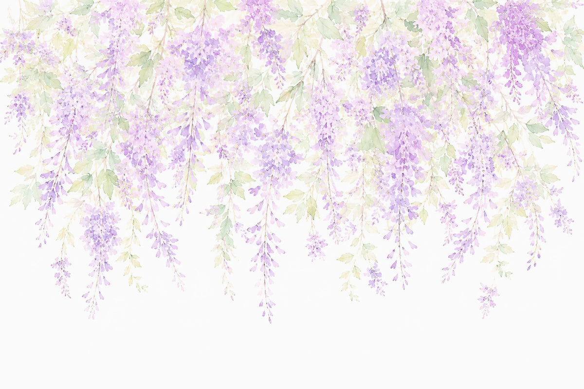 Spring Wisteria Canopy Wall Mural