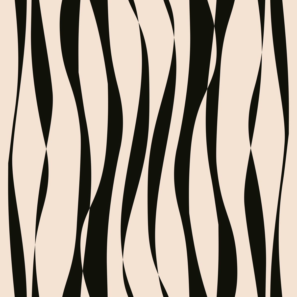 Modern Rhythmic Stripes Wallpaper⁠ in your room