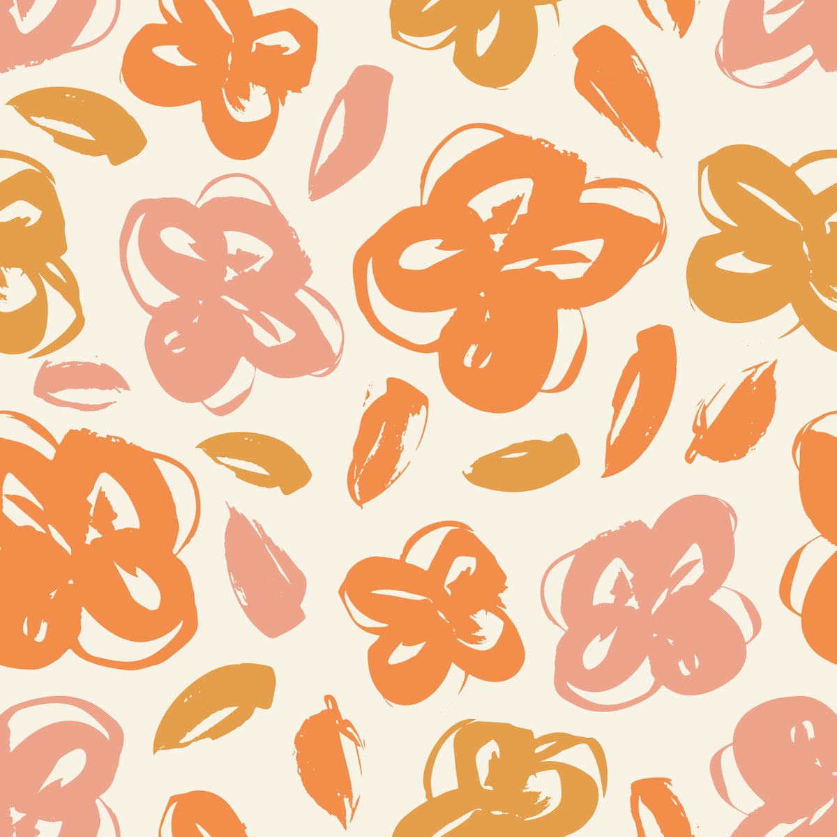 Sun-Kissed Botanical Bloom Wallpaper⁠ in your room — zoomed