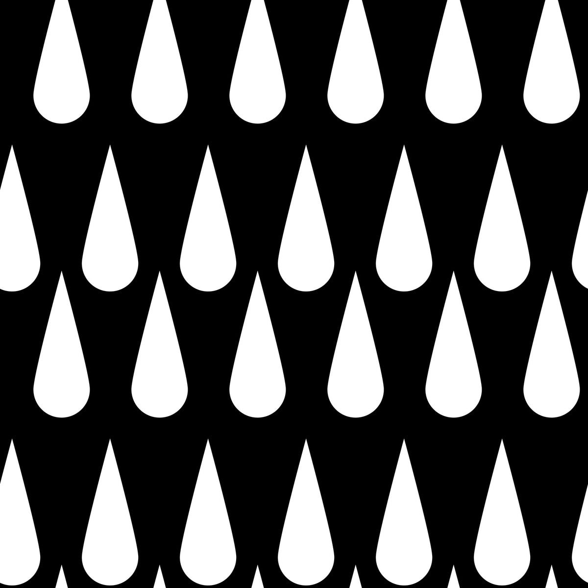 Minimalist Monochrome Raindrop Pattern Wallpaper⁠ in your room — zoomed