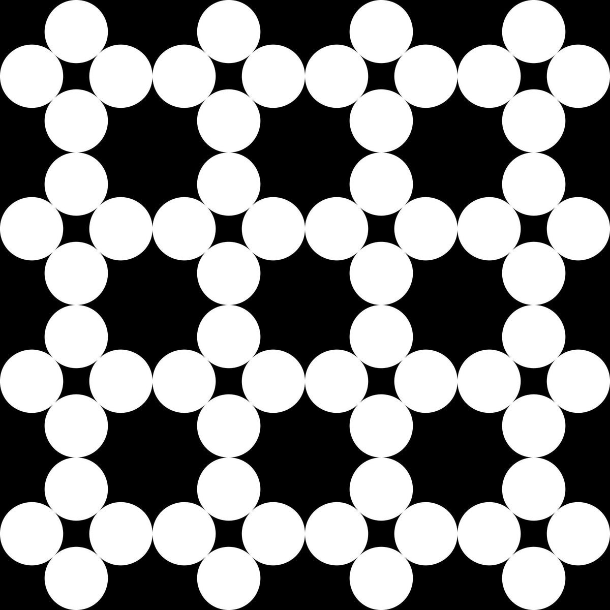 Minimalist Dot Grid Geometry Wallpaper⁠ in your room — zoomed