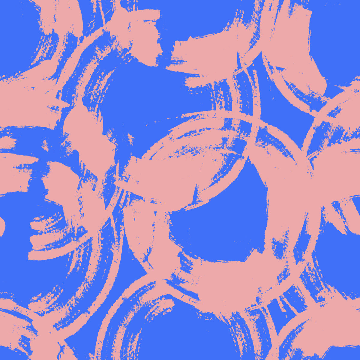 Abstract Painted Circles Wallpaper⁠ in your room — zoomed