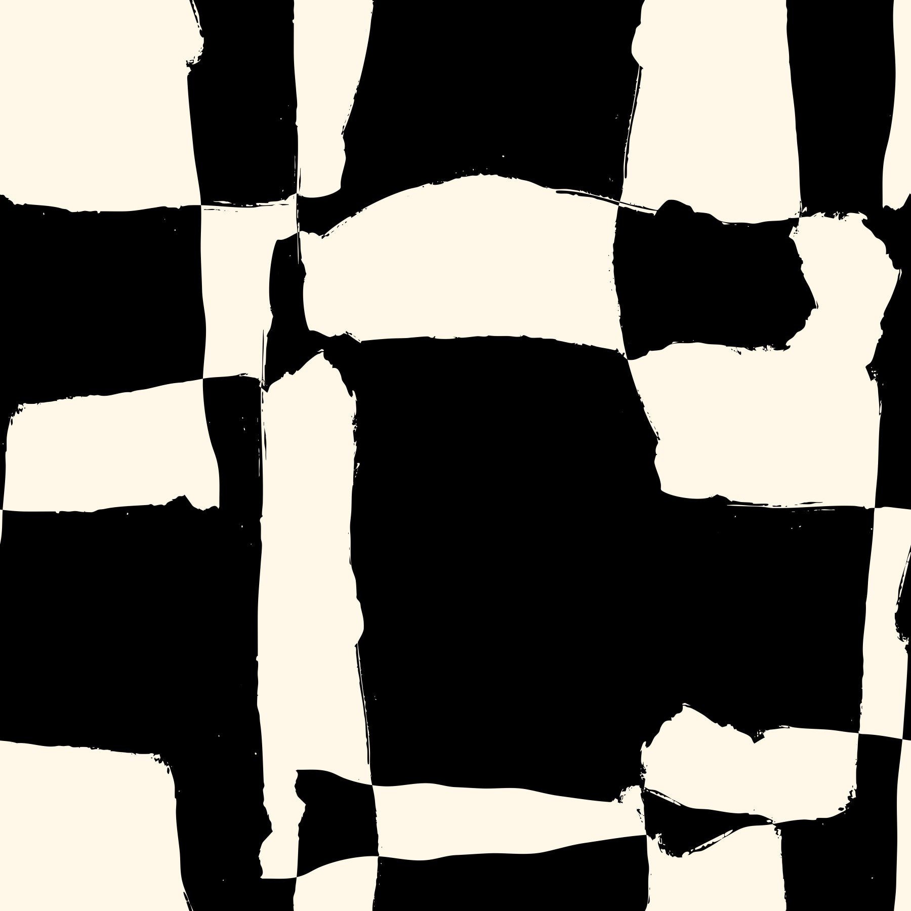 Hand-Drawn Monochrome Blocks Wallpaper⁠