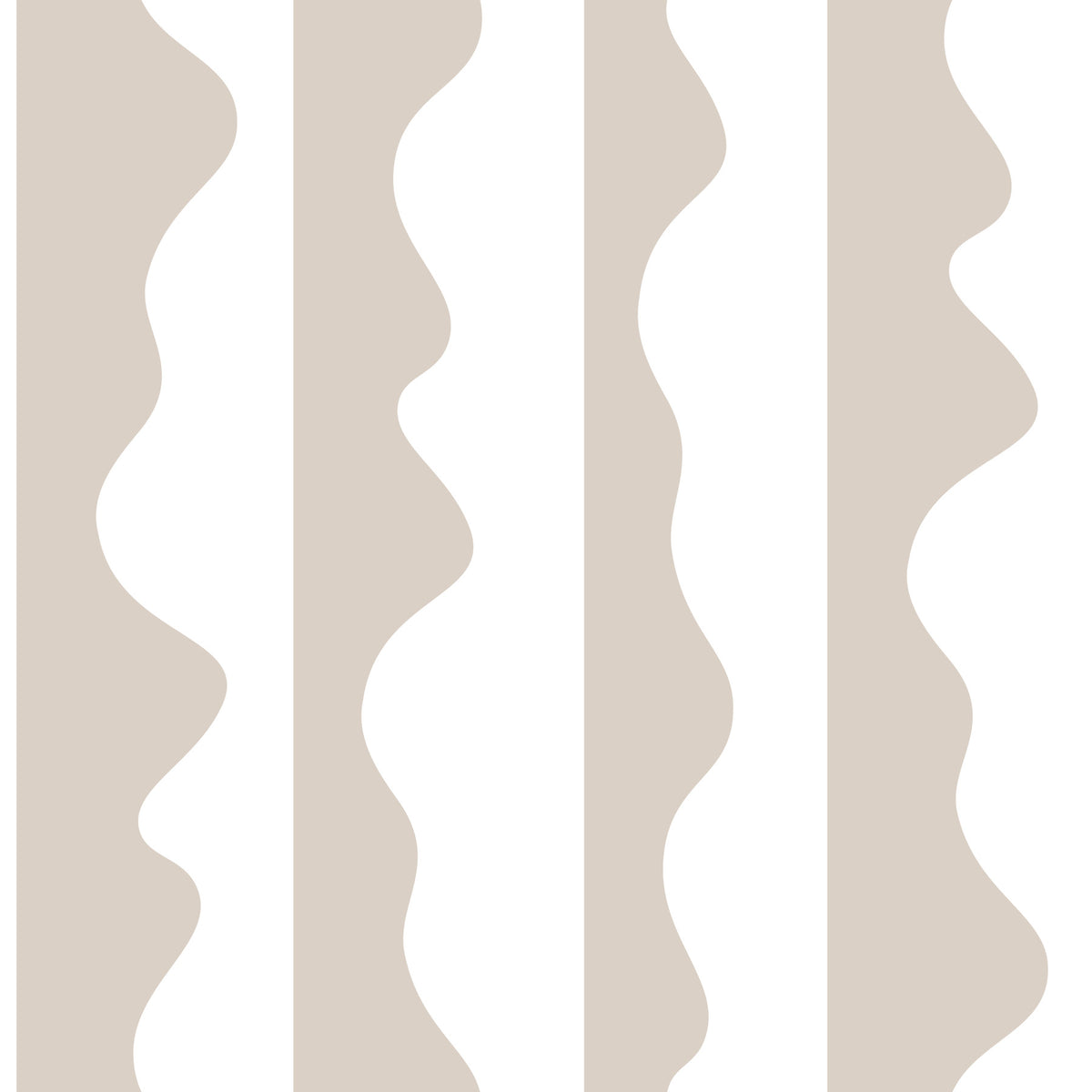 Minimalist Soft Wave Stripes Wallpaper⁠ in your room — zoomed