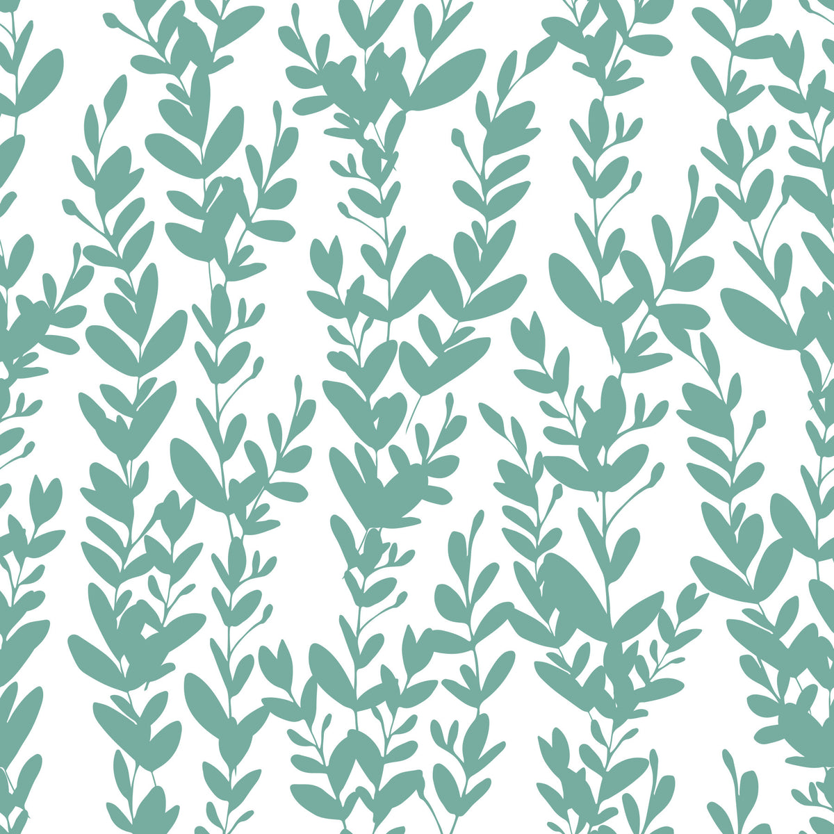 Minimalist Sage Botanical Vines Wallpaper⁠ in your room