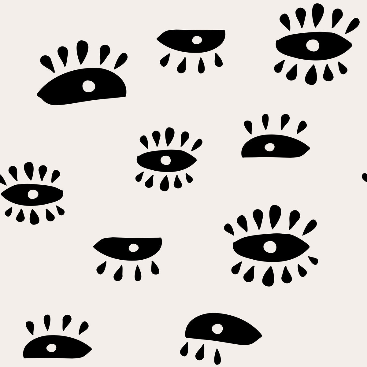 Whimsical Minimalist Eye Illustrations Wallpaper⁠ in your room