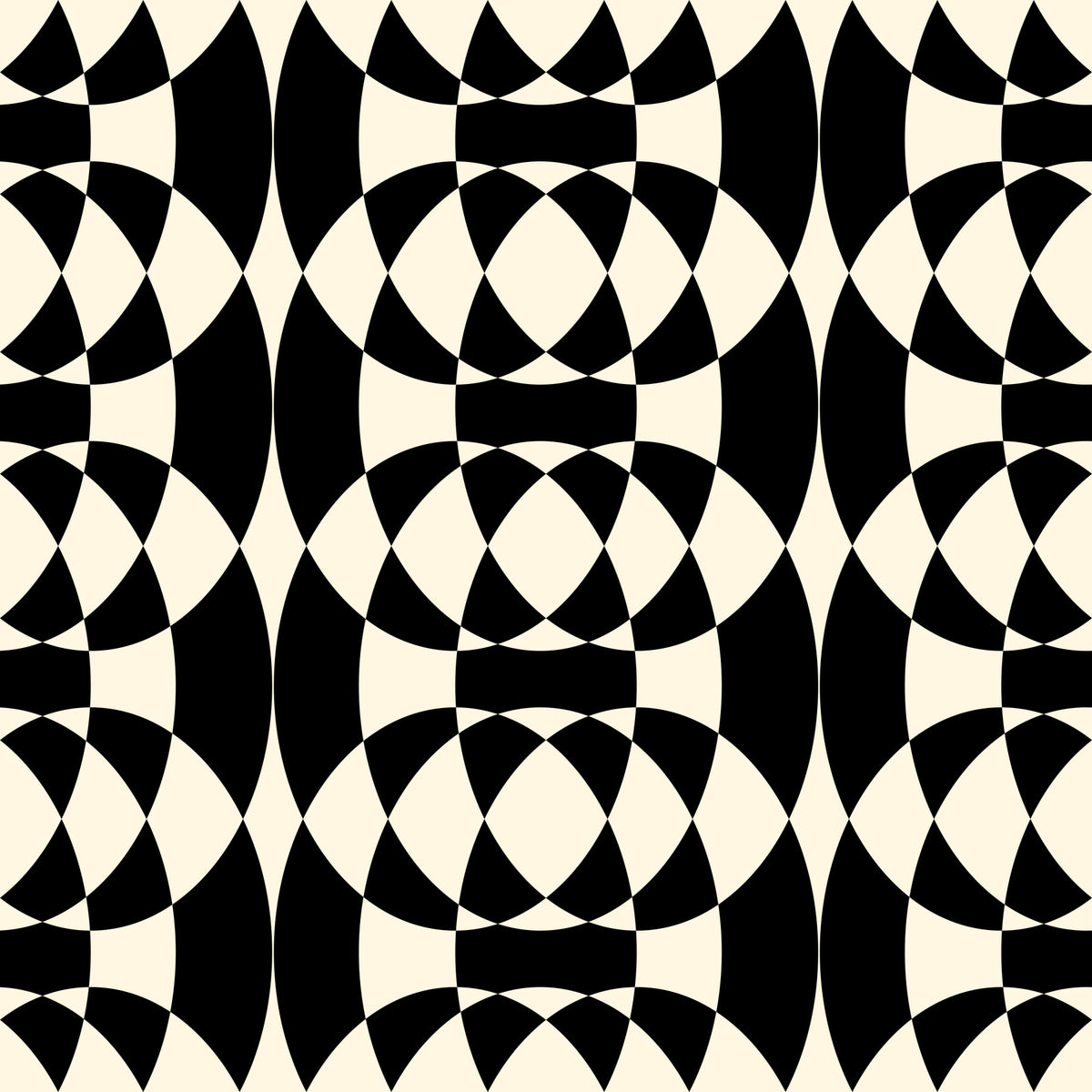 Interlocking Monochrome Arches Wallpaper⁠ in your room