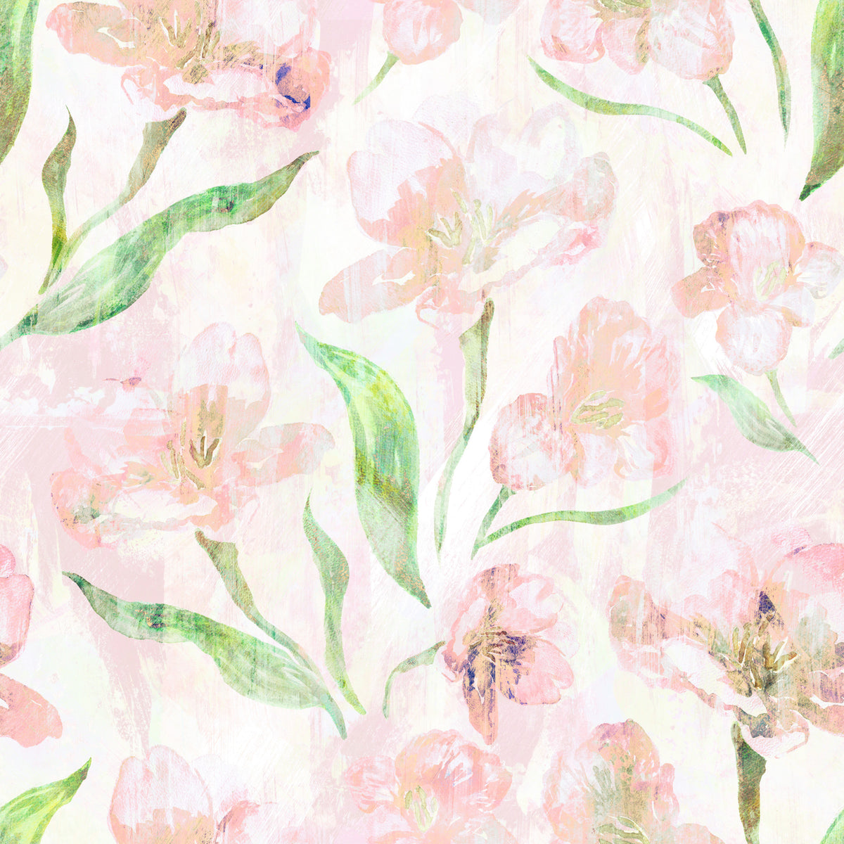 Muted Pastel Spring Petals Wallpaper⁠ in your room — zoomed