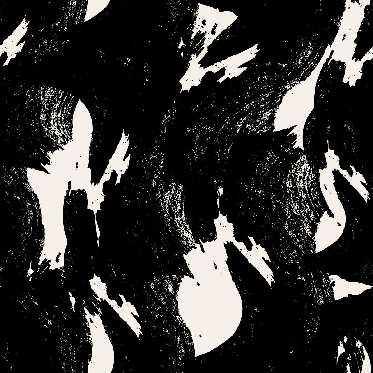 Abstract Charcoal Ink Flow Wallpaper⁠ in your room — zoomed