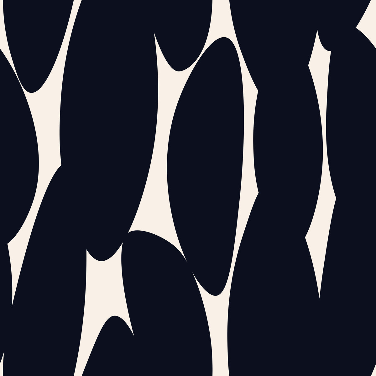 Minimalist Organic Silhouette Wallpaper⁠ in your room — zoomed