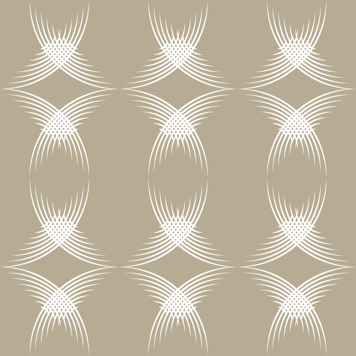 Interwoven Arcs Linear Pattern Wallpaper⁠ in your room — zoomed