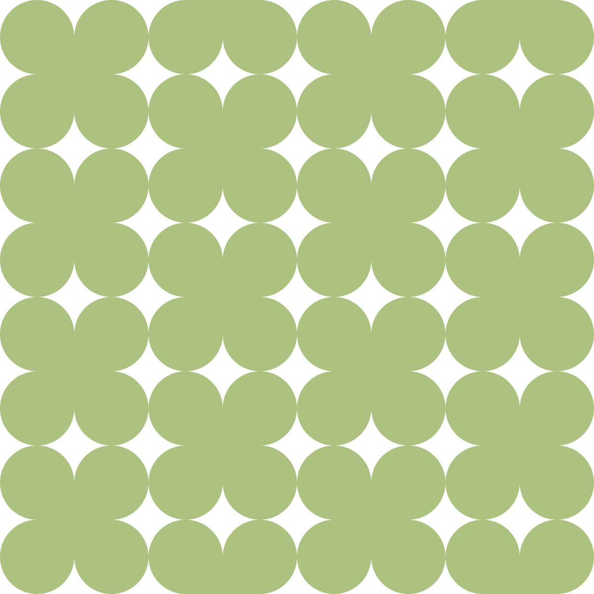 Sage Geometric Clover Pattern Wallpaper⁠ in your room