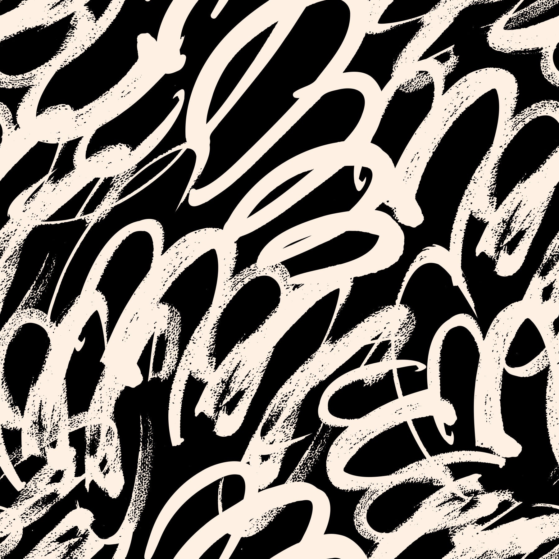 Monochrome Swirl Abstract Line Art Wallpaper⁠