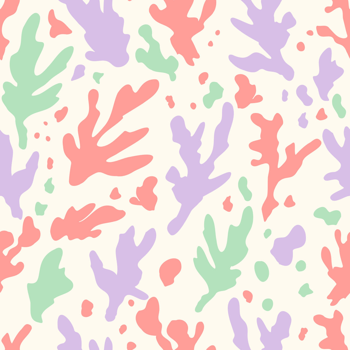 Modern Matisse Inspired Cutouts Wallpaper⁠ in your room