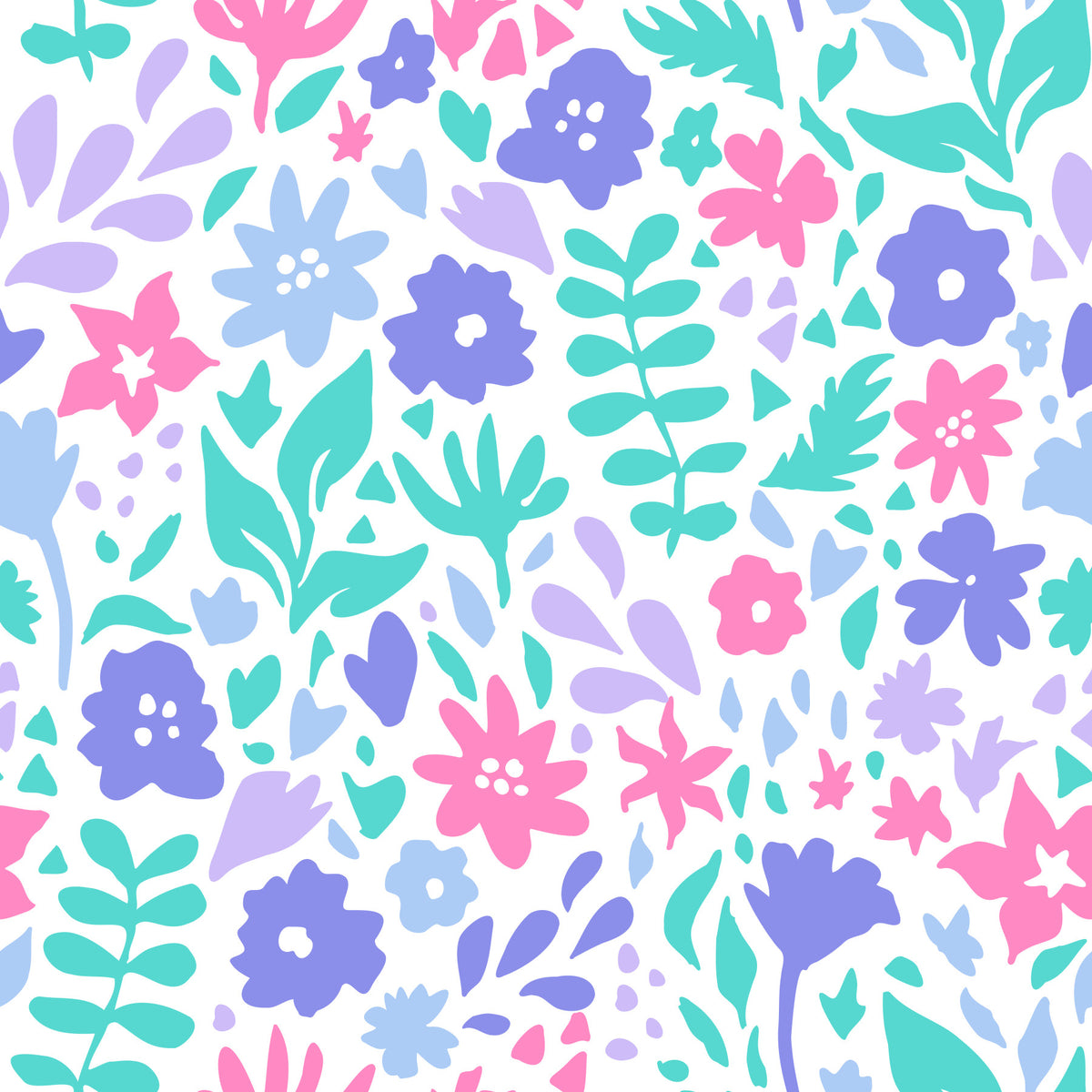 Abstract Painted Meadow Bloom Wallpaper⁠