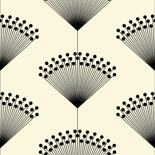 Minimalist Fanburst Geometric Wallpaper⁠