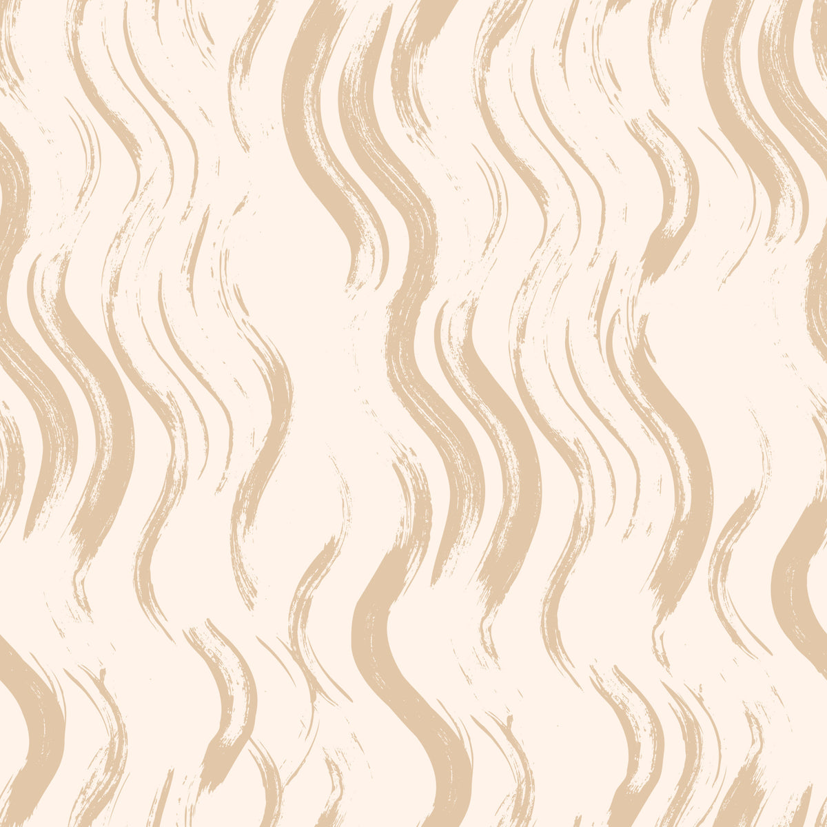 Cream Wavy Brushstroke Strokes Wallpaper⁠ in your room — zoomed