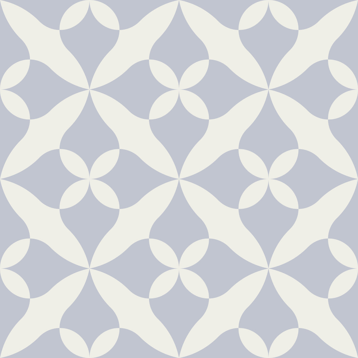 Soft Arced Tile Motif Wallpaper⁠ in your room