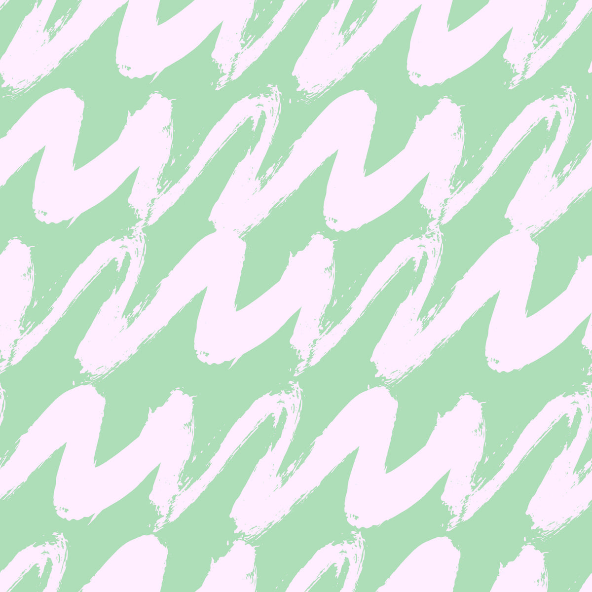 Soft Sage and Pink Wavy Brushstrokes Wallpaper⁠ in your room — zoomed