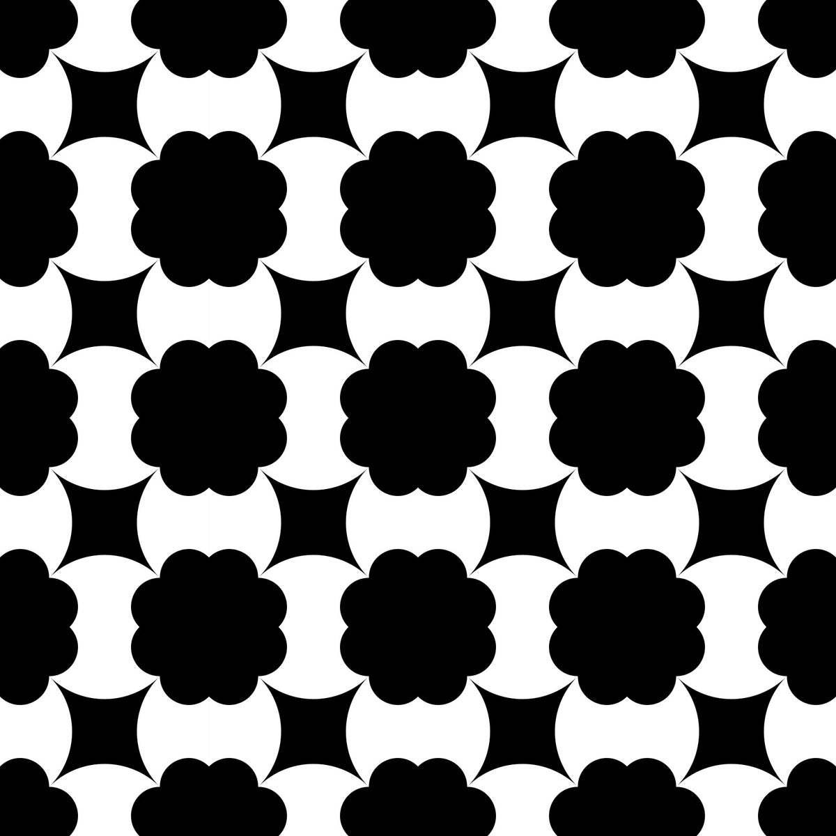 Monochrome Floral Lattice Wallpaper⁠ in your room — zoomed