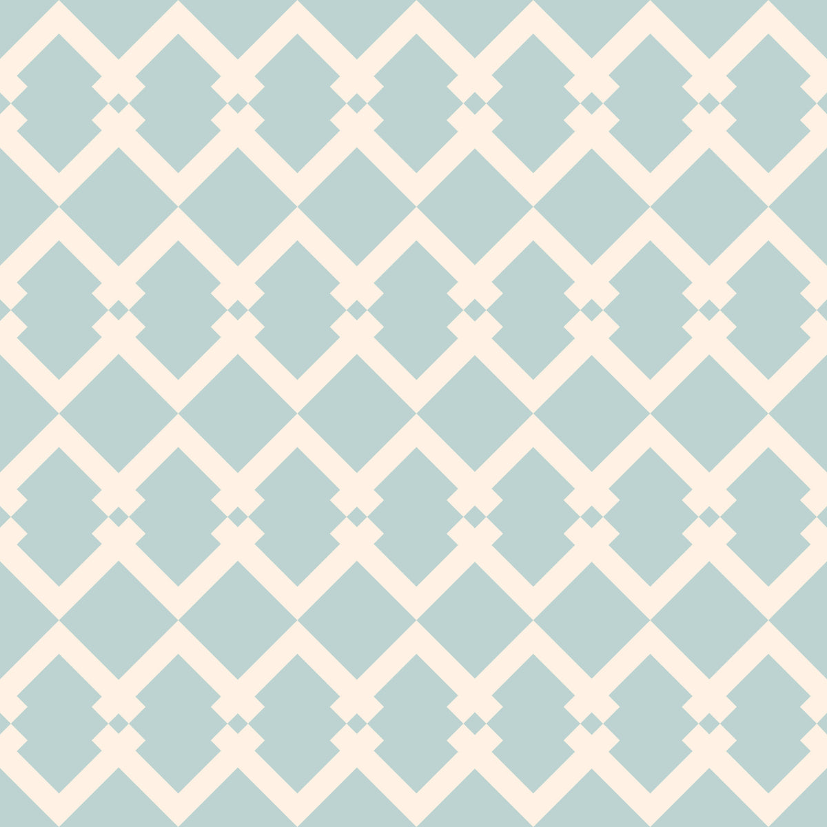 Nordic Interlocking Diamond Lattice Wallpaper⁠