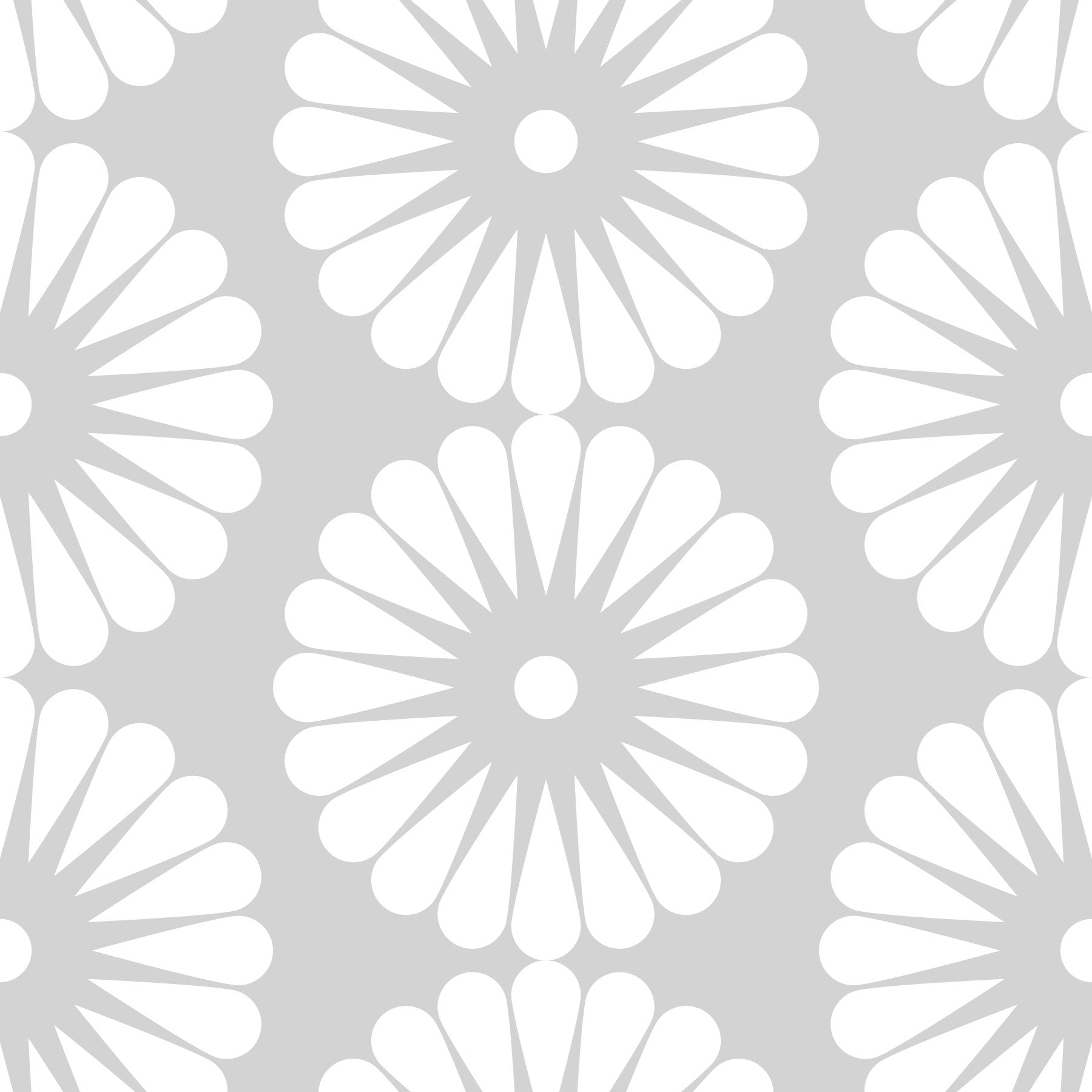 Minimalist Sunburst Radial Motif Wallpaper⁠