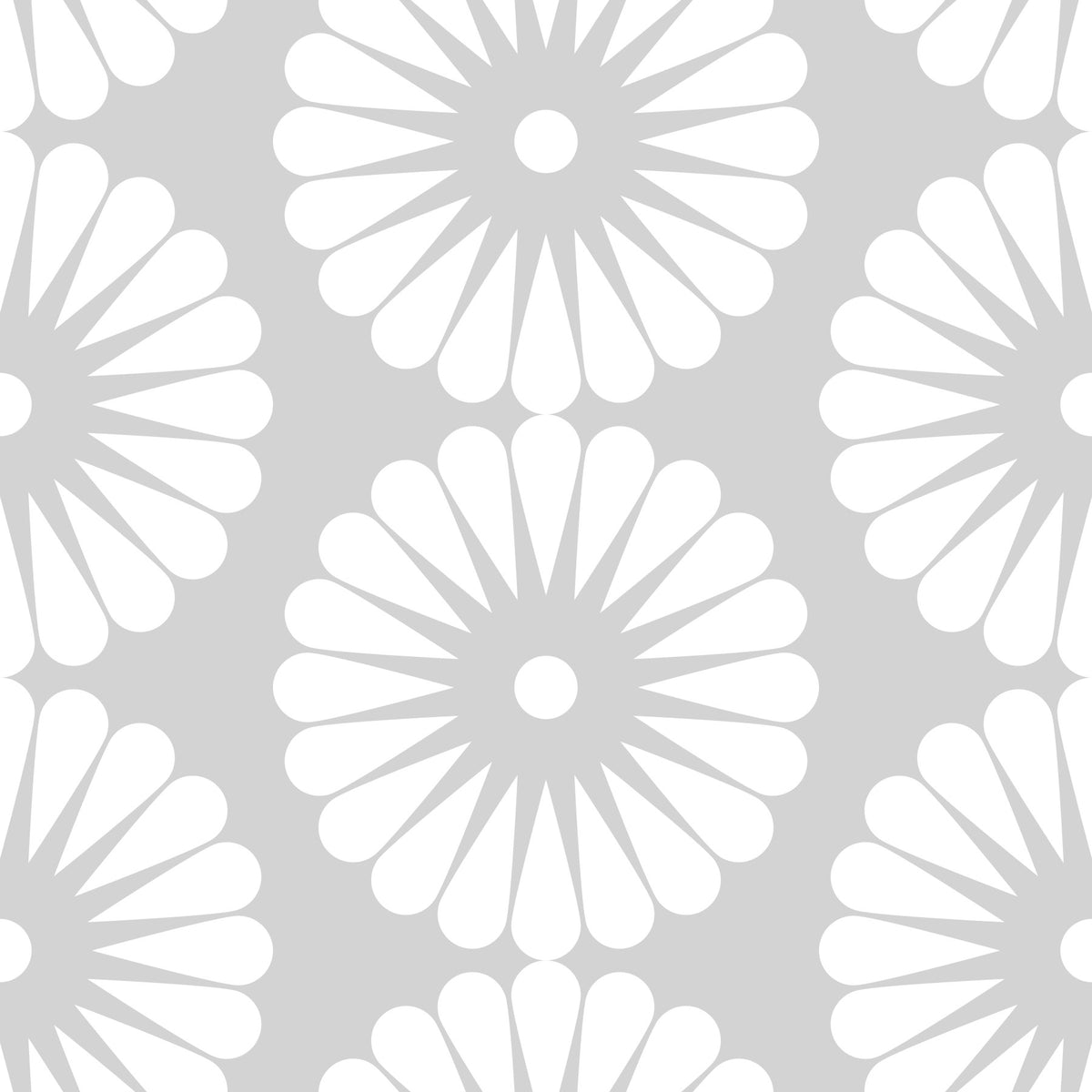 Minimalist Sunburst Radial Motif Wallpaper⁠ in your room — zoomed