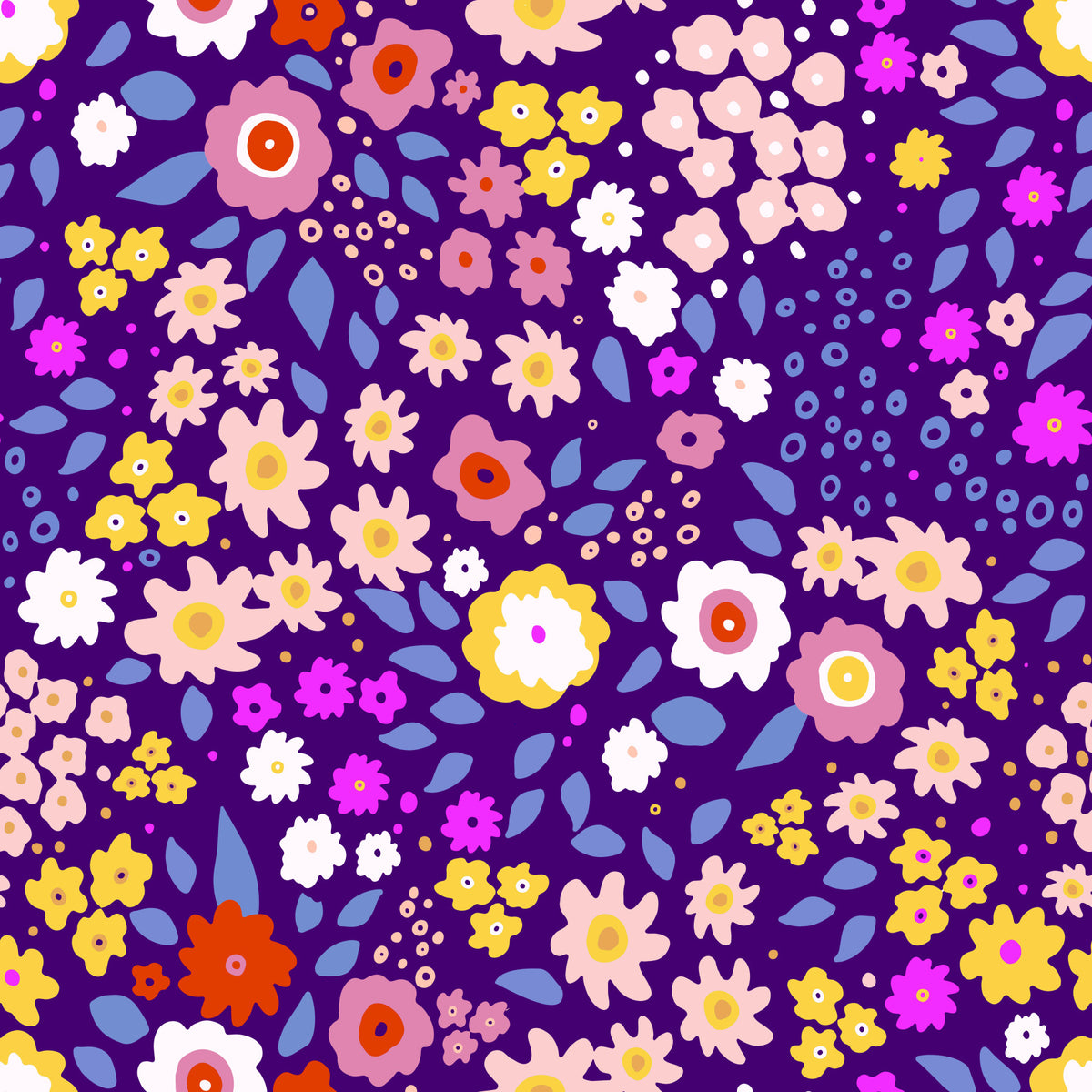 Boho Whimsical Petals Wallpaper⁠ in your room