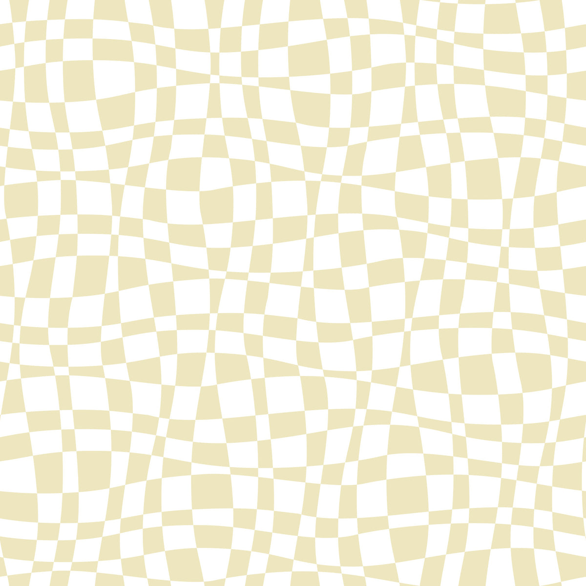 Cream and White Wavy Check Wallpaper⁠ in your room