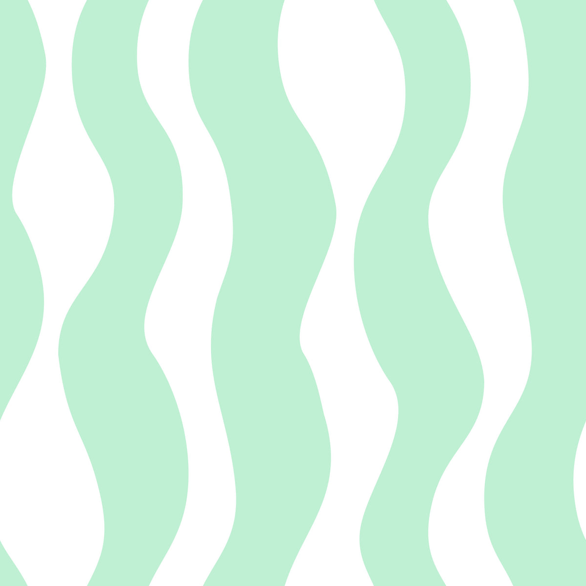 Soft Sage Wavy Vertical Stripe Wallpaper⁠ in your room — zoomed