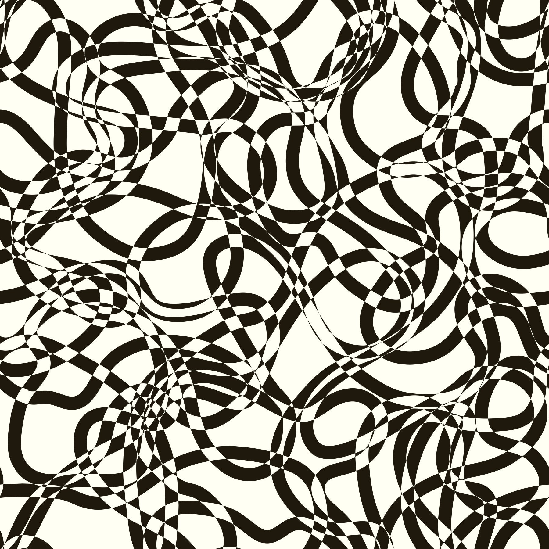 Interwoven Monochromatic Curves Wallpaper⁠