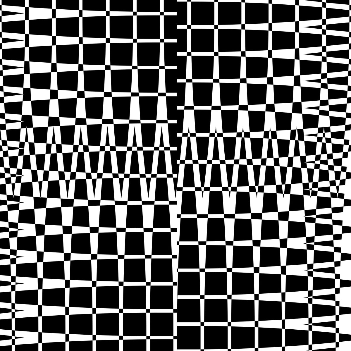 Monochromatic Wavy Grid Wallpaper⁠ in your room