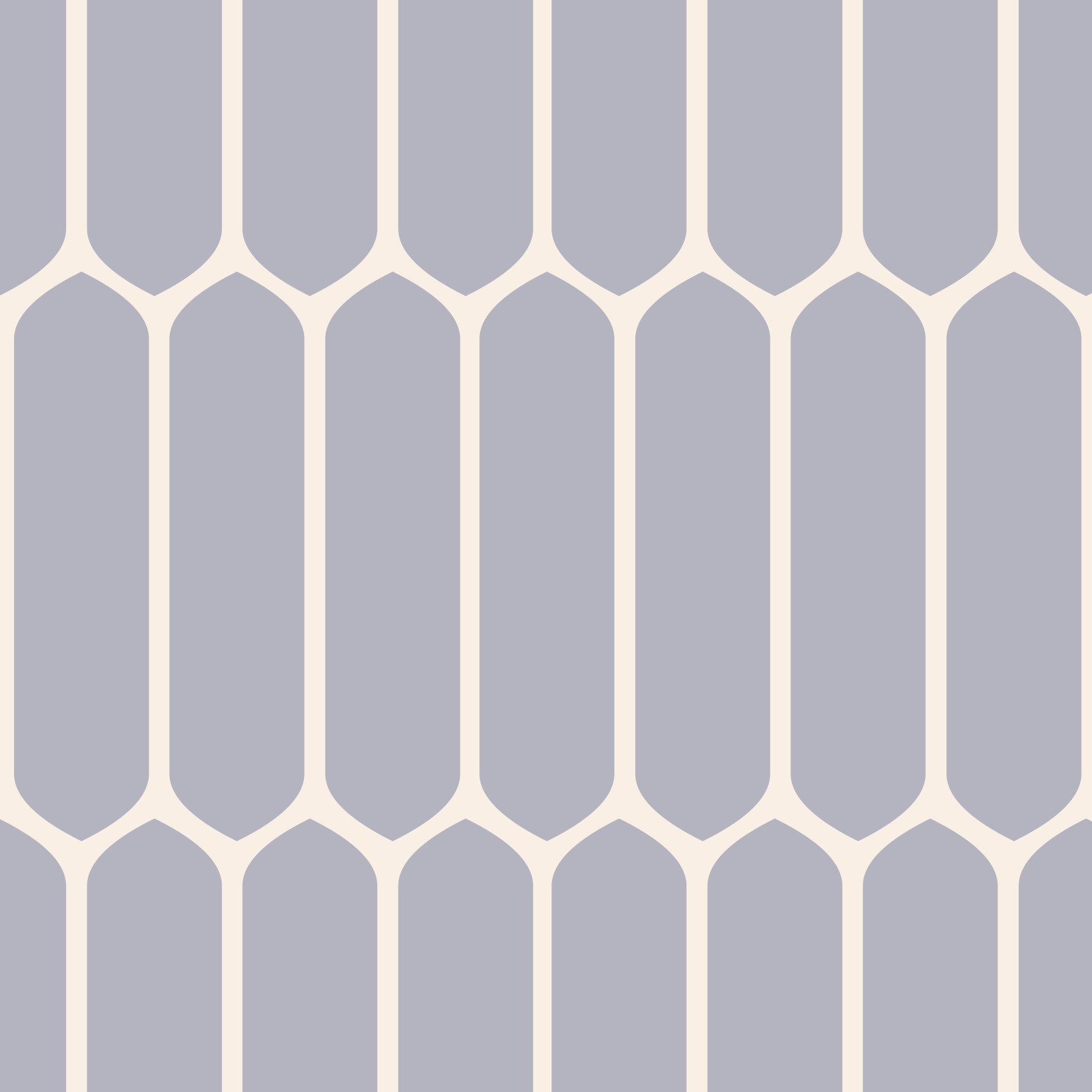 Soft Grey Geometric Arches Wallpaper⁠