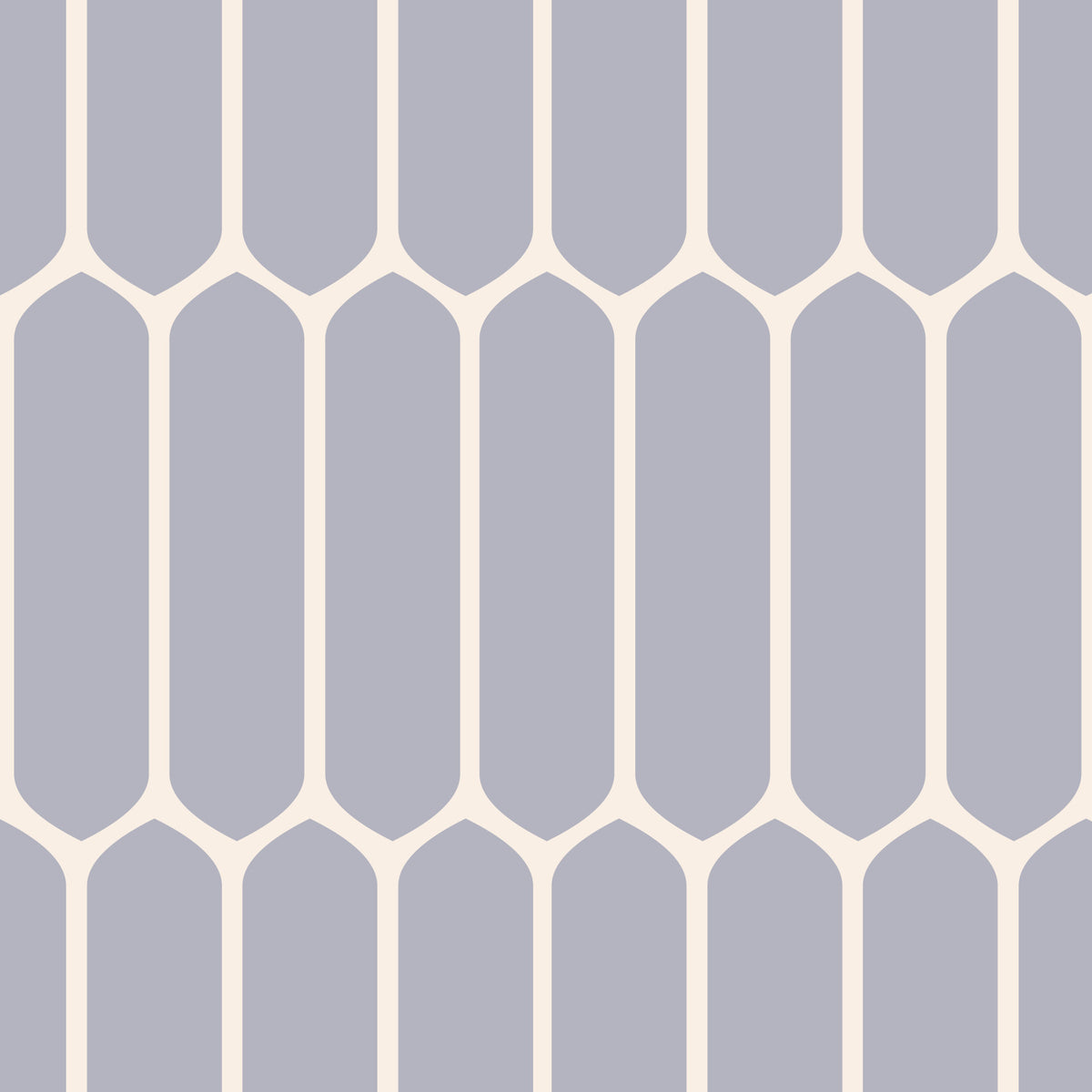 Soft Grey Geometric Arches Wallpaper⁠ in your room — zoomed