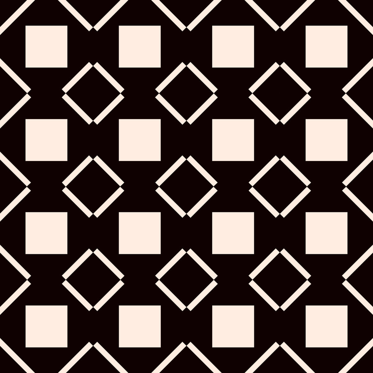 Minimalist Monochrome Geometric Grid Wallpaper⁠ in your room — zoomed