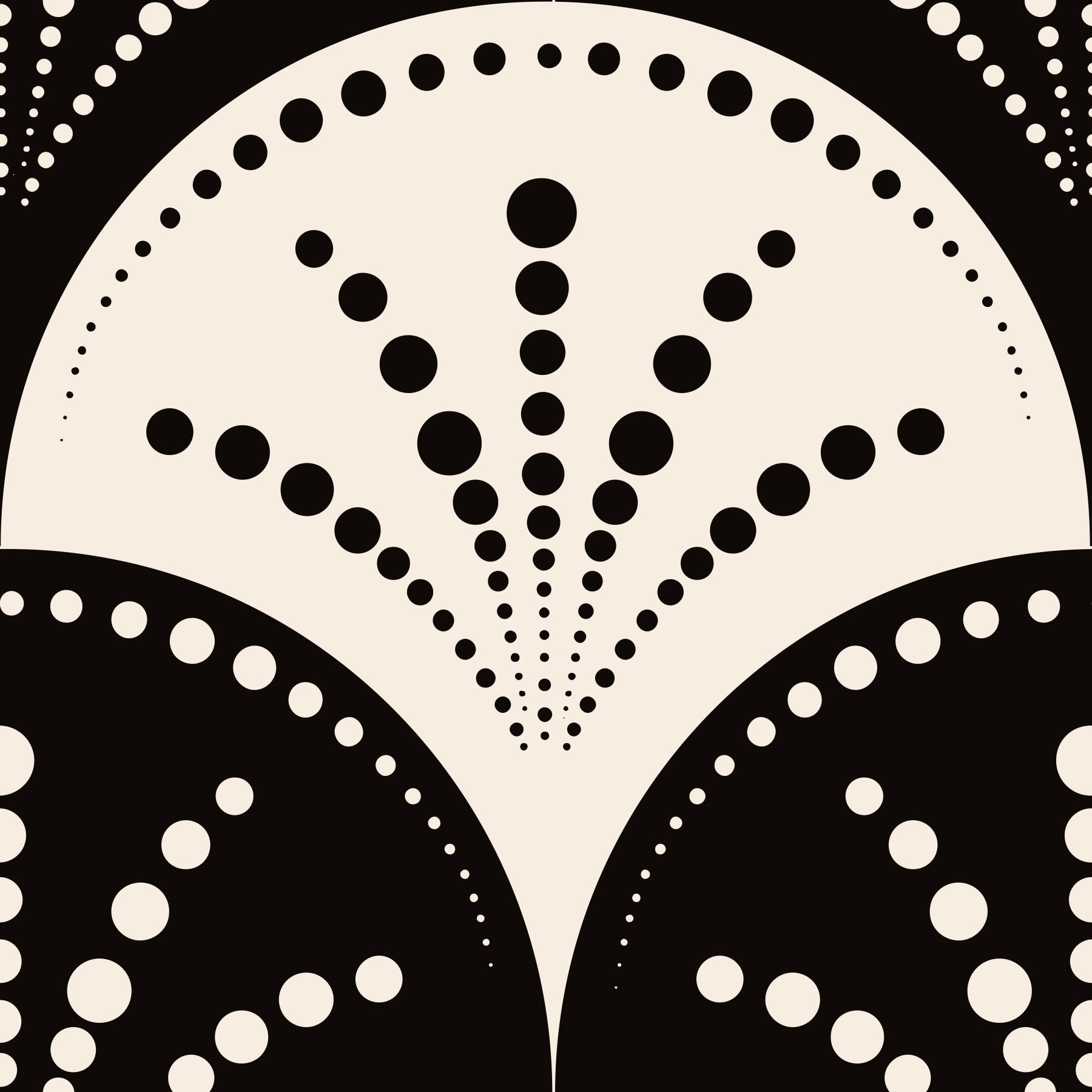 Abstract Radiating Circle Motif Wallpaper⁠