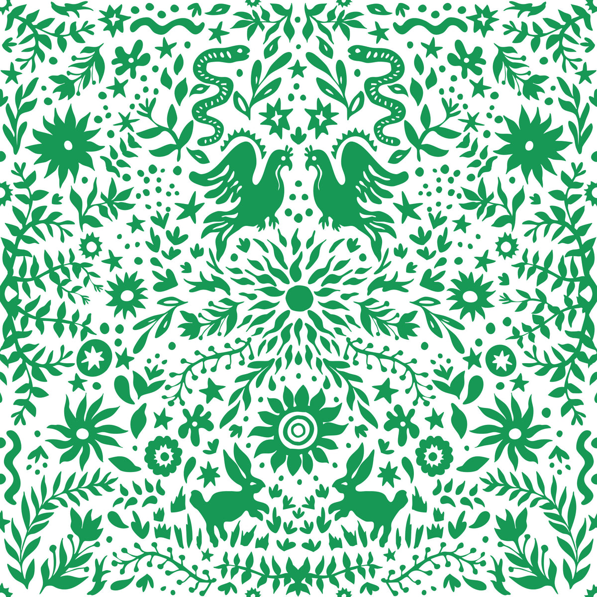 Whimsical Woodland Greenery Wallpaper⁠ in your room — zoomed