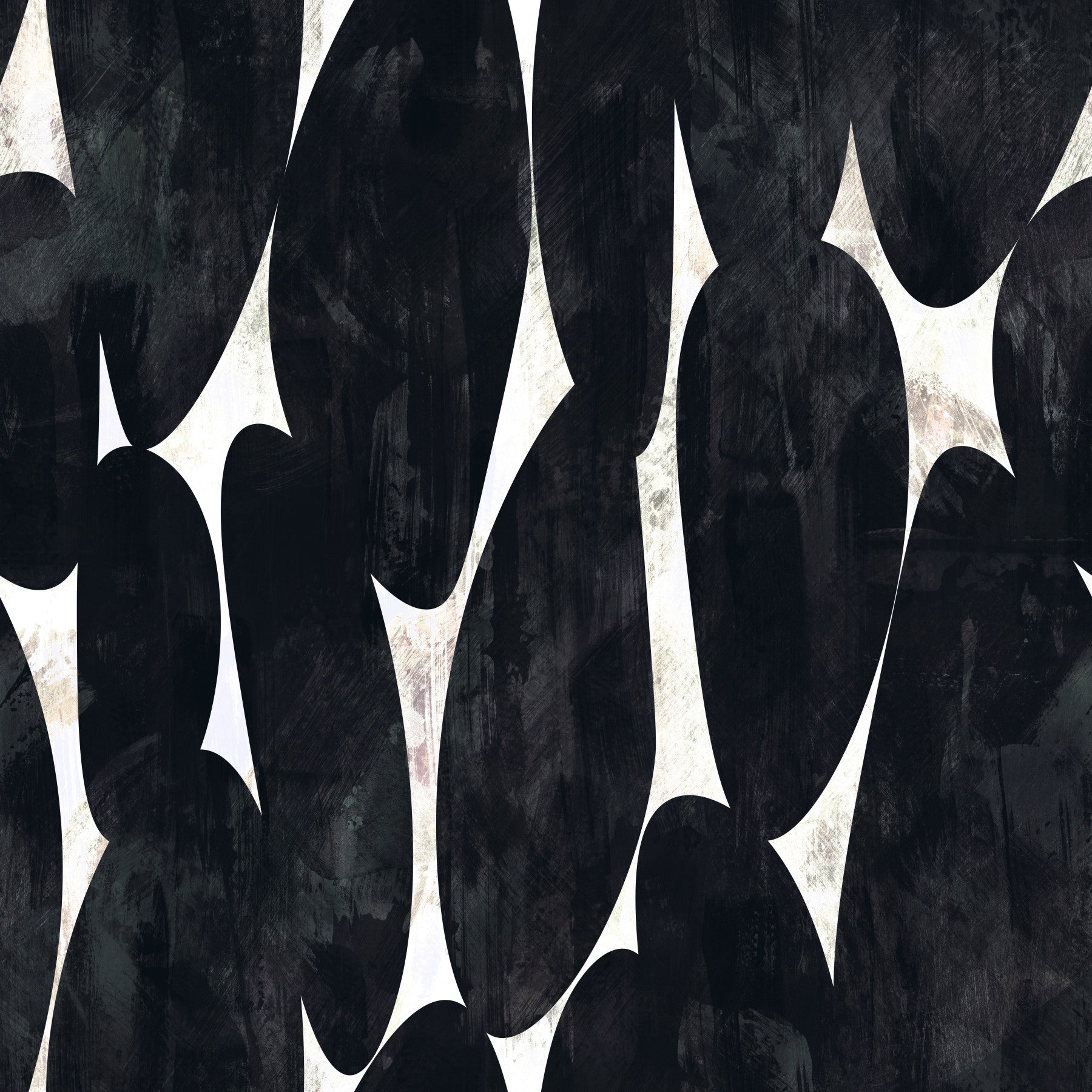 Dark Charcoal Sculptural Forms Wallpaper⁠