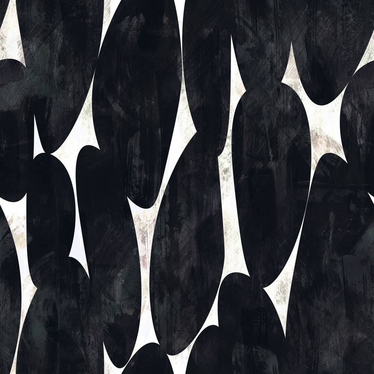 Dark Charcoal Sculptural Forms Wallpaper⁠ in your room