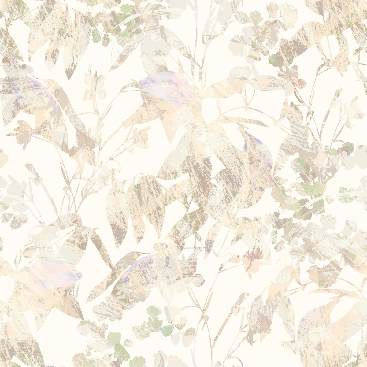 Muted Sage Garden Leaves Wallpaper⁠ in your room — zoomed