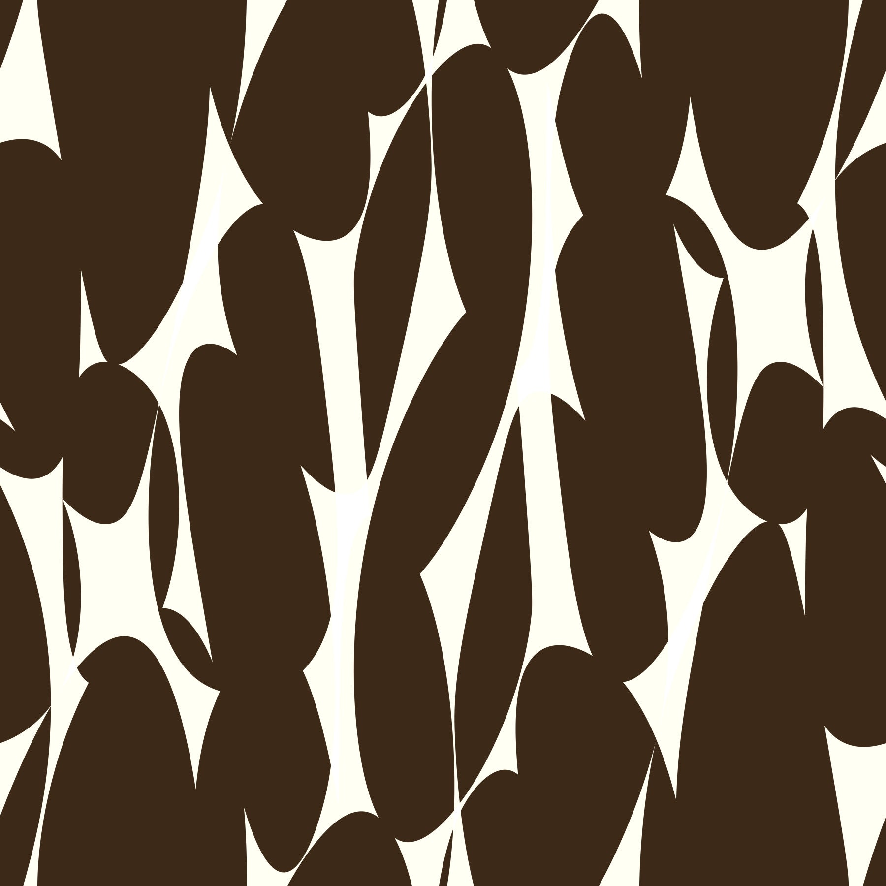 Abstract Organic Dark Brown Shapes Wallpaper⁠