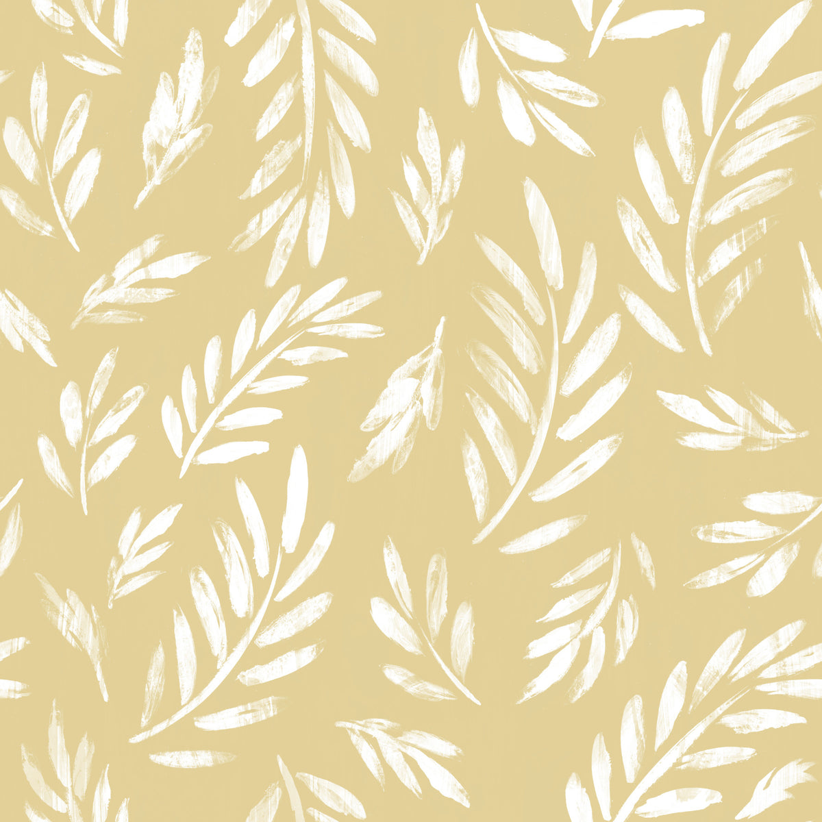 Golden Foliage Strokes Wallpaper⁠ in your room — zoomed