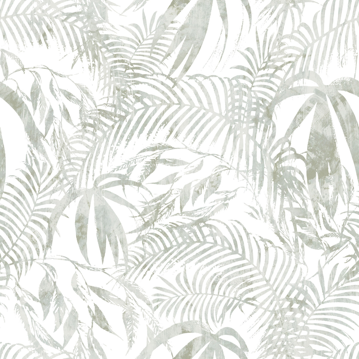 Muted Palm Leaf Silhouette Wallpaper⁠ in your room