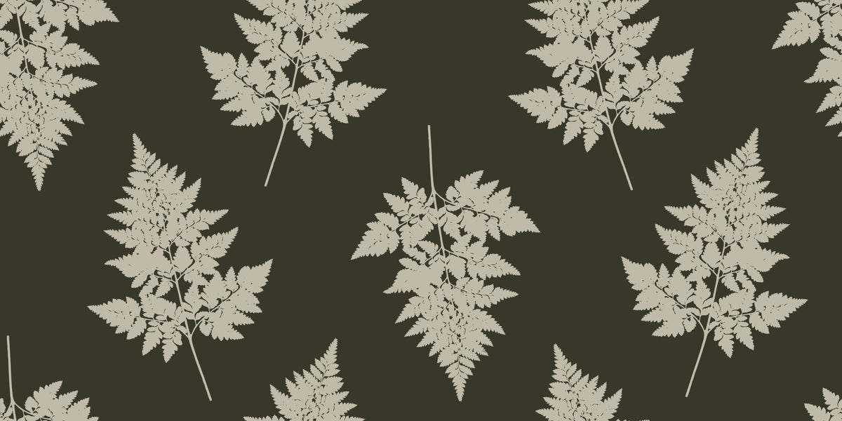 Minimalist Woodland Leaf Motif Wallpaper⁠ in your room