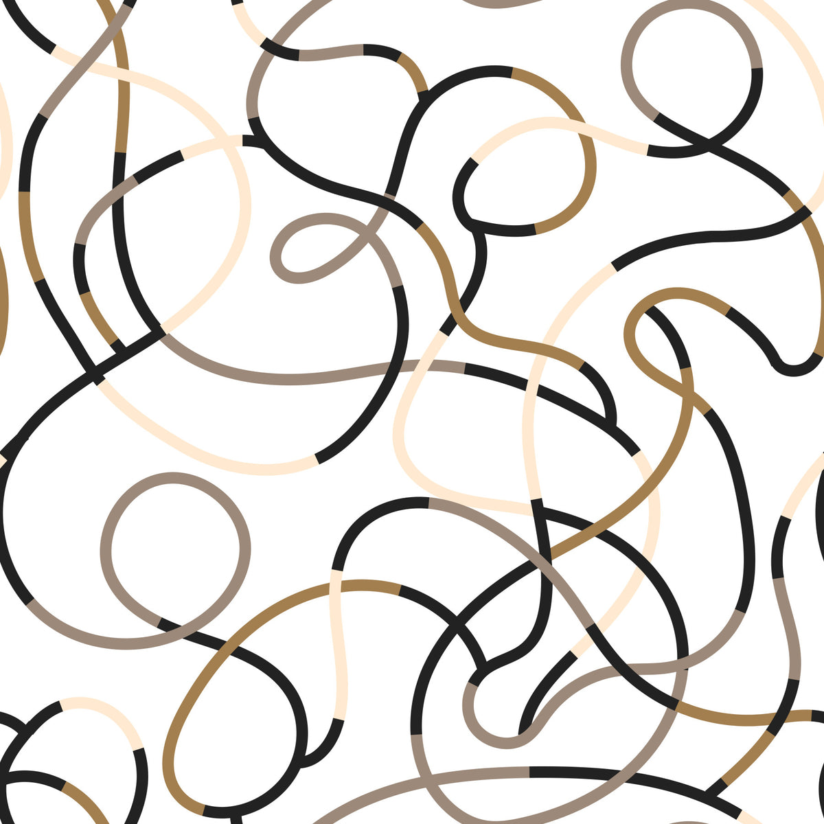 Abstract Organic Line Grid Wallpaper⁠