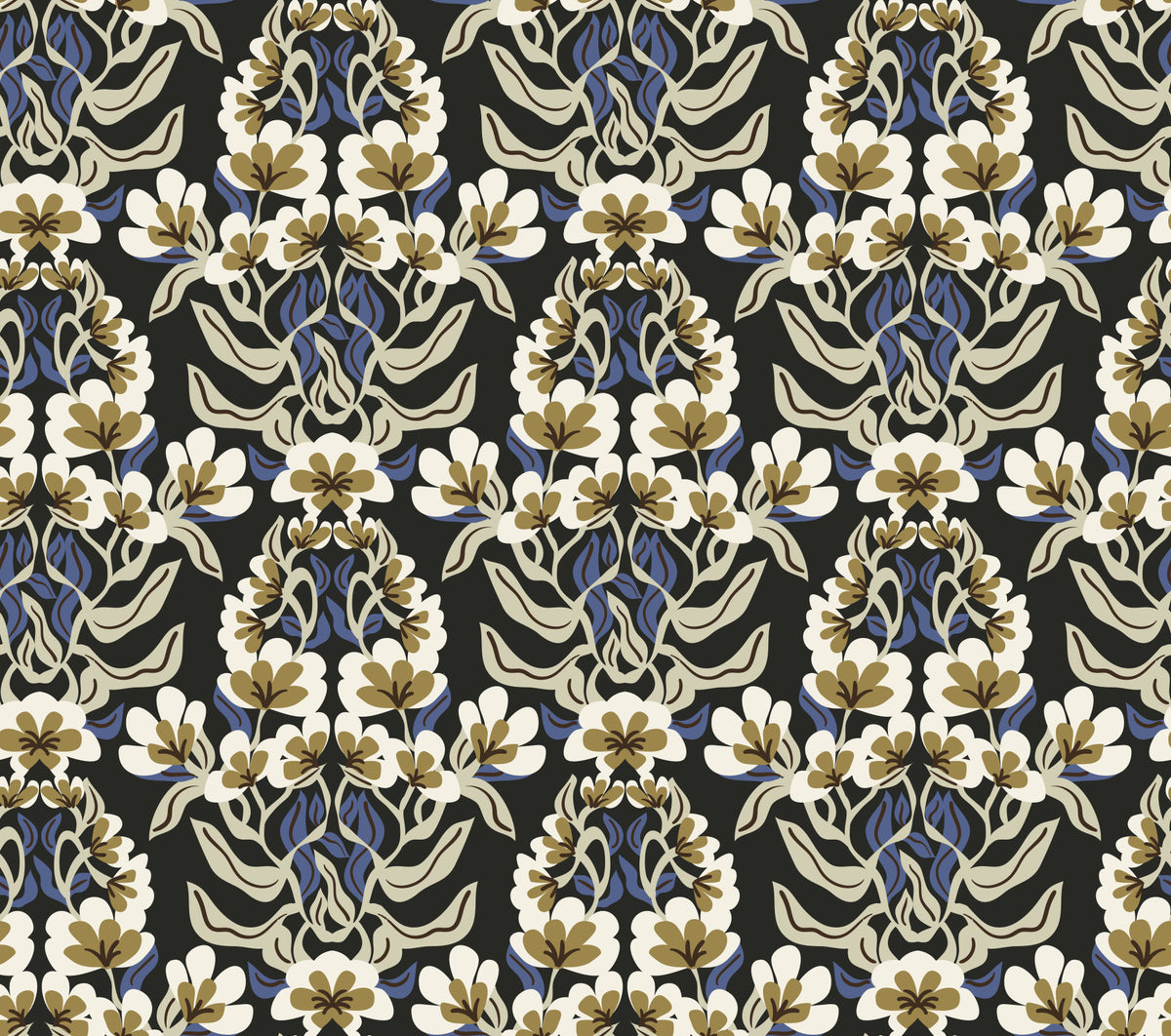 Botanical Heritage Trellis Wallpaper⁠ in your room