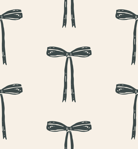 Minimalist Hand-Drawn Bows Wallpaper⁠