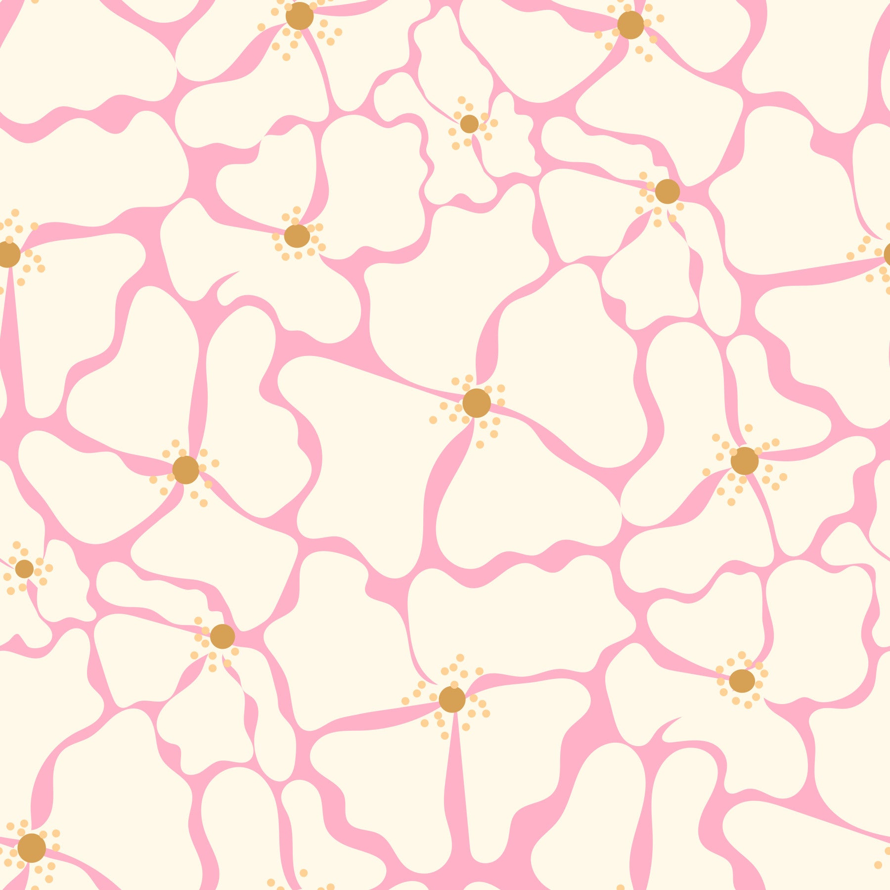Blush Petal Flow Wallpaper⁠